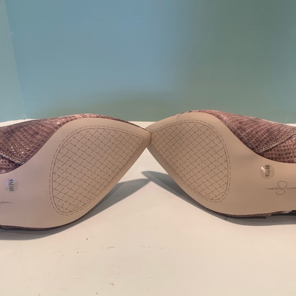 Jessica Simpson snake print stiletto ankle boots - Picture 5 of 5